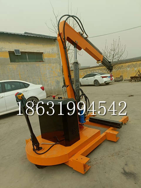 师宗县自卸车厢随车吊 自制轮式四不像起重机 四驱平板吊 5吨 贵盛